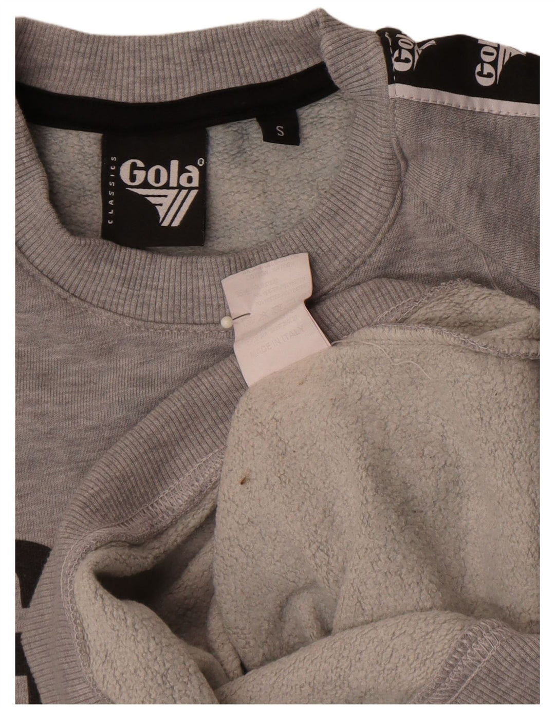 Gola Hombre Sudadera Gráfica Jumper Small Gris Colorblock Algodón