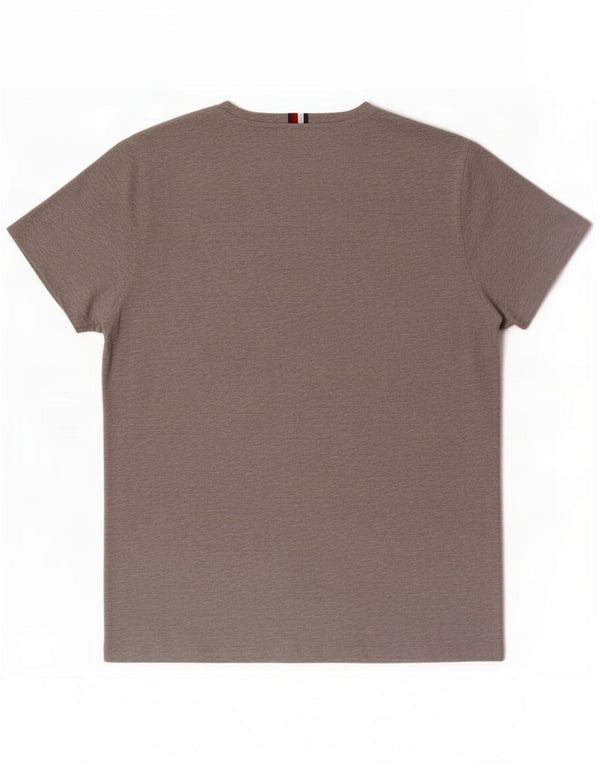 Tommy Hilfiger Camiseta gráfica para hombre Top Algodón gris medio
