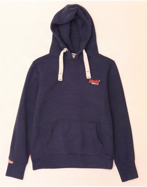 Superdry Jersey con capucha para mujer UK 10 Small Azul marino Algodón