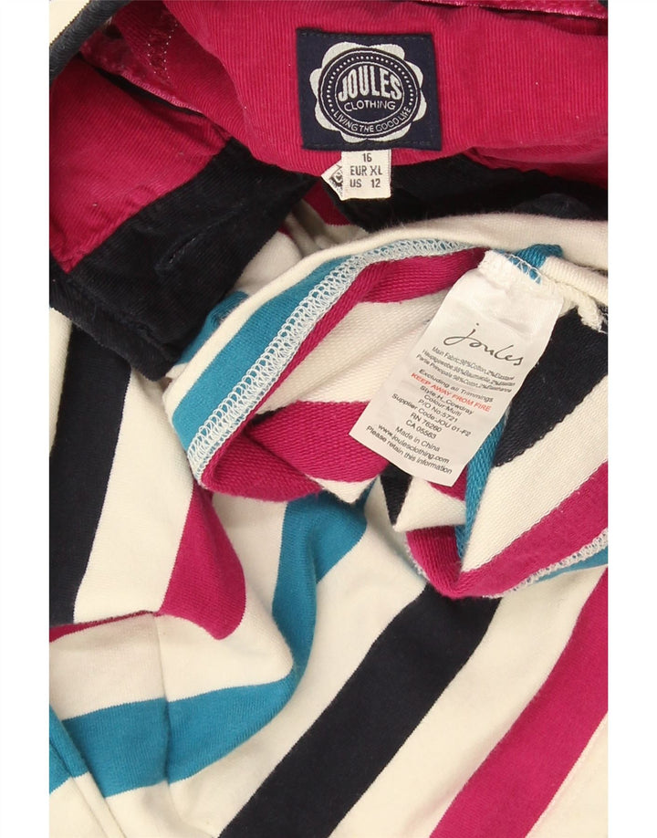 Joules - Sudadera para mujer, talla 40, talla grande, multicolor, a rayas