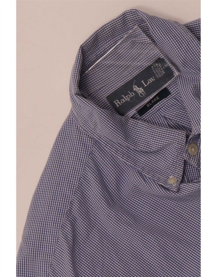 Ralph Lauren Camisa Blake para hombre Algodón a cuadros azul marino mediano