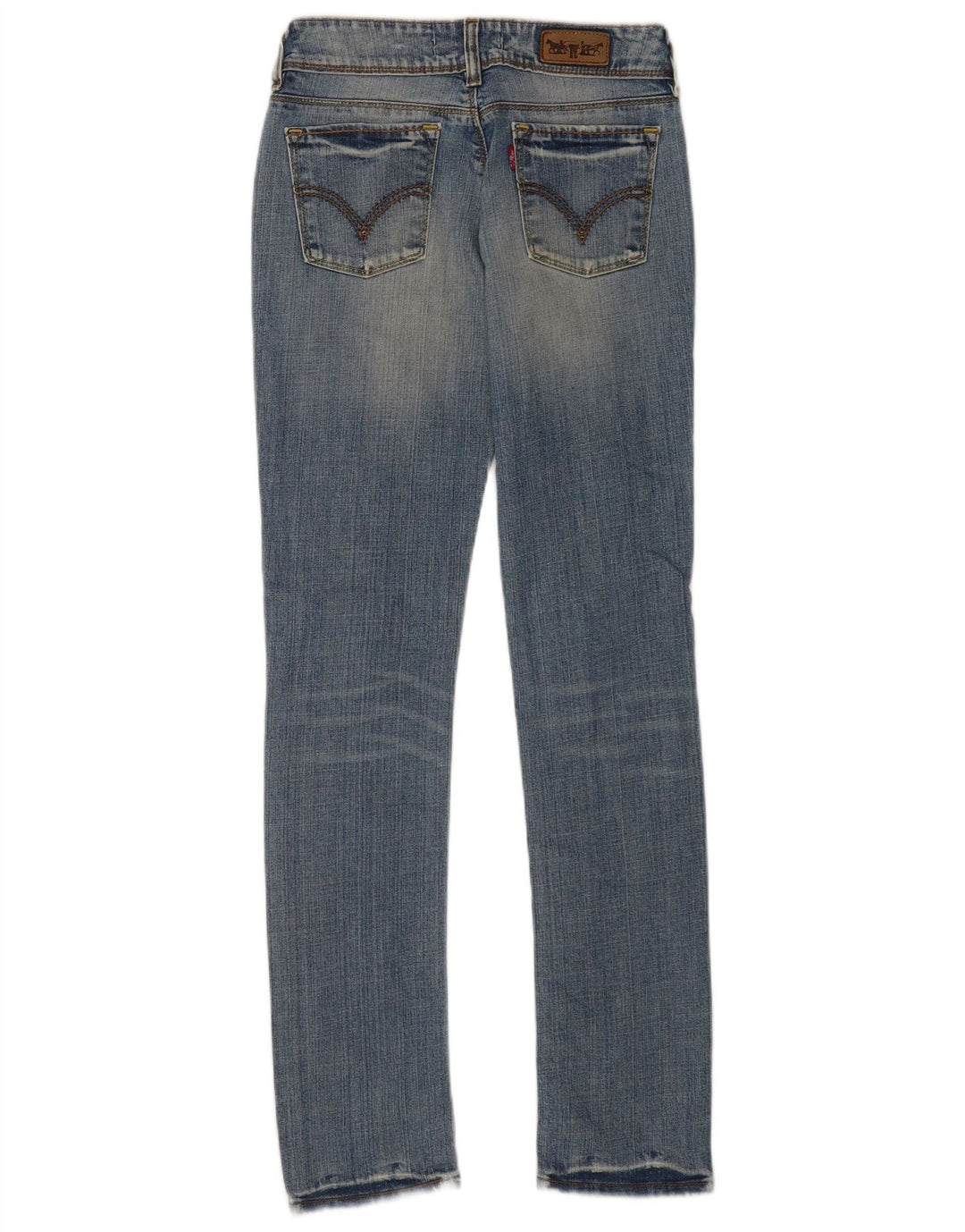 Levi's Mujer 571 Slim Jeans W28 L34 Algodón Azul