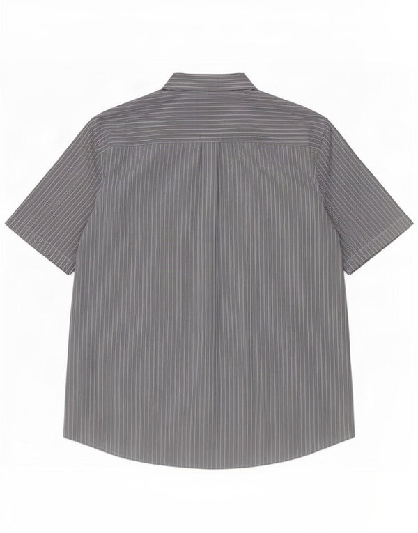 Dockers Camisa Manga Corta Hombre XL Algodón Rayas Azul