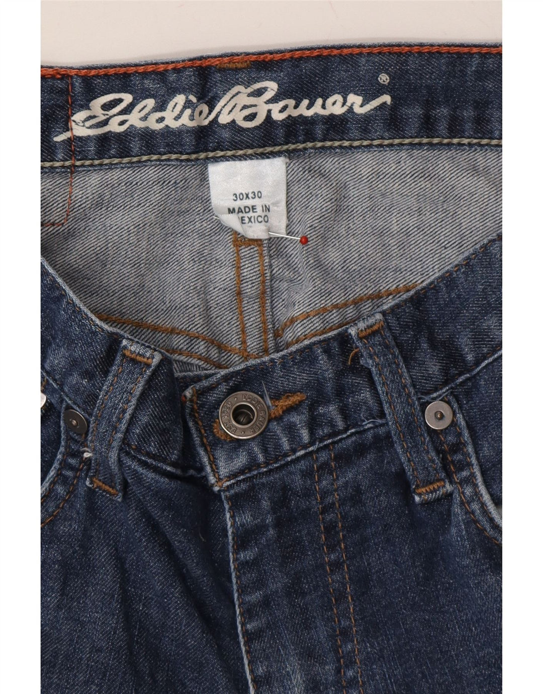 EDDIE BAUER Womens Straight Jeans W30 L30 Blue Cotton Vintage Eddie Bauer and Second-Hand Eddie Bauer from Messina Hembry 