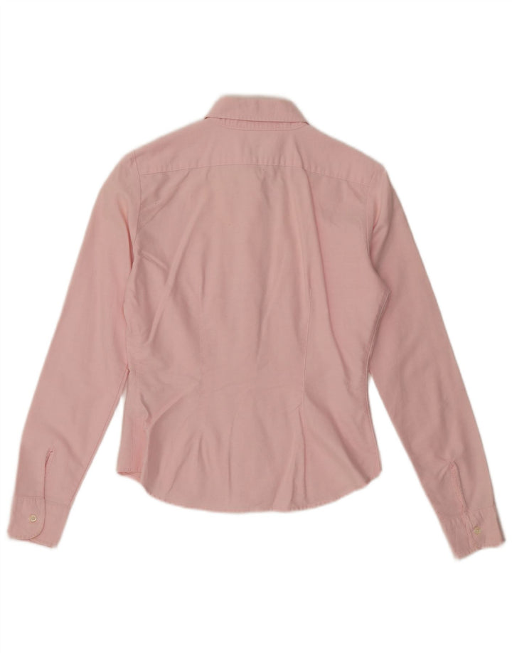 Camisa Benetton Mujer ES 40 Small Rosa Algodón