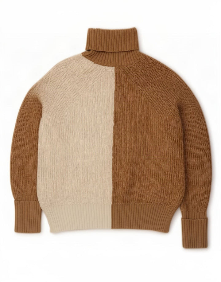 Marks & Spencer Suéter con cuello vuelto para mujer UK 10 Small Beige