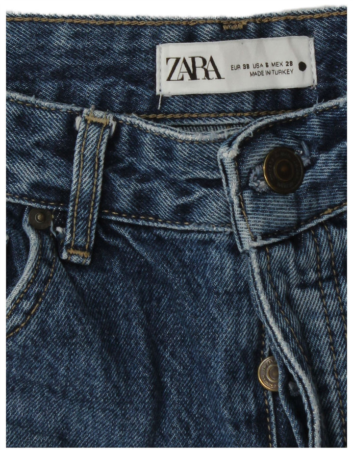 Zara Vaqueros Rectos Mujer EU 38 Small W28 L32 Azul