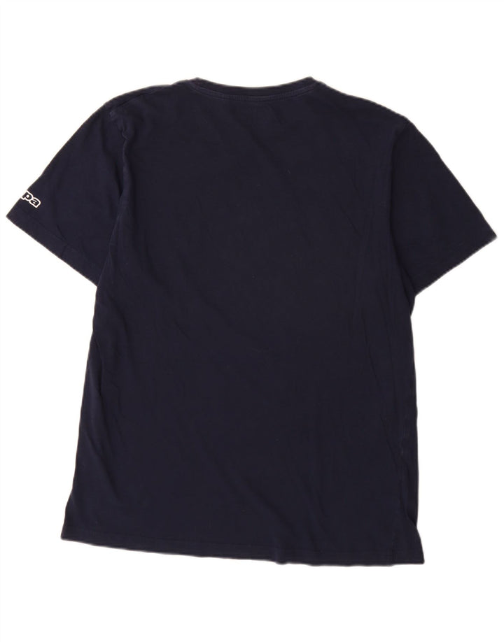 Kappa - Camiseta gráfica para hombre, talla grande, azul marino