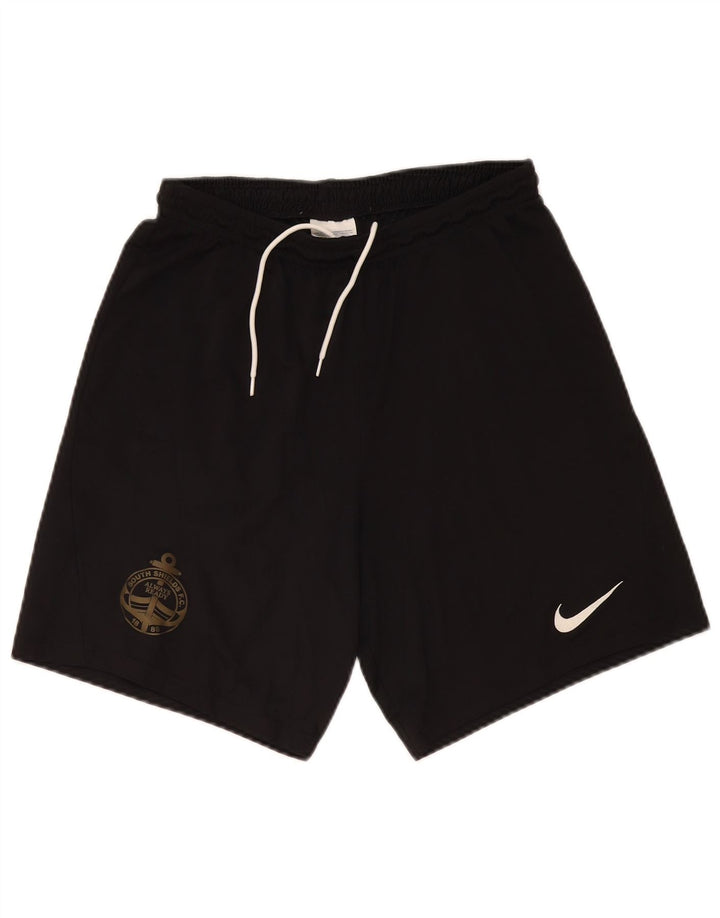 Nike South Shields F.C. para hombre Pantalón Corto Deportivo Grande Poliéster Negro