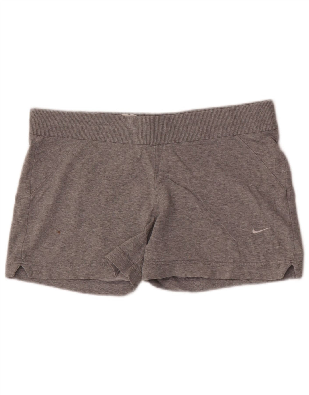 Pantalones cortos deportivos Nike para mujer Reino Unido 12/14 Algodón gris medio
