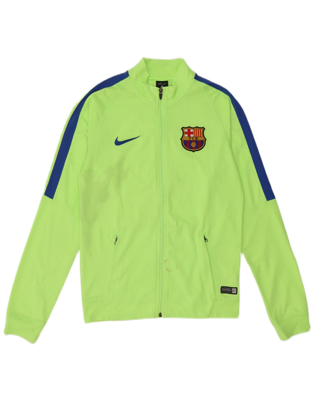 Nike FCB Chándal Top Chaqueta Pequeño Verde Colorblock Poliéster