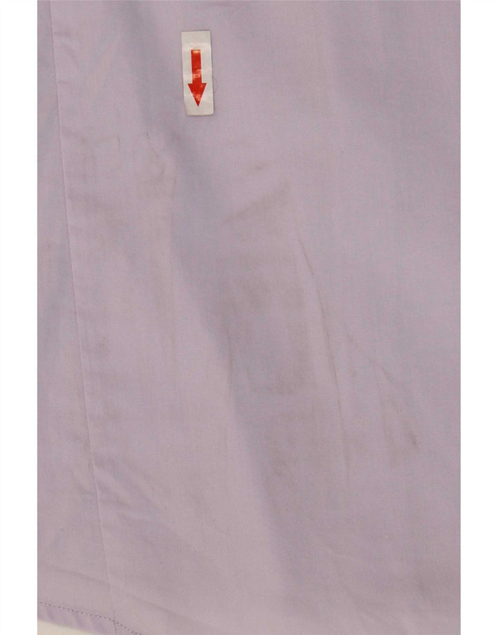 Camisa Benetton Hombre Mediano Morado Algodón