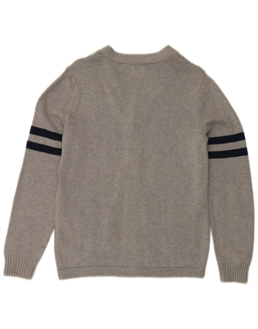 Levi's Cárdigan para hombre de algodón a rayas grises pequeño