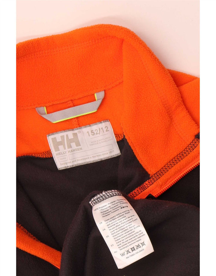 Helly Hansen Chaqueta polar para niño 11-12 años Negro Poliéster color block