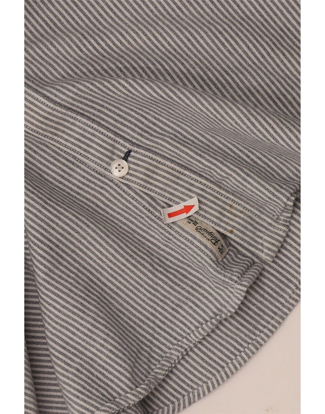 Camisa Penguin Heritage Slim Fit para hombre, talla grande, gris, a rayas