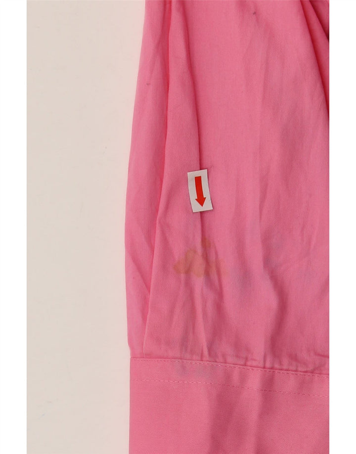 Wrangler Camisa alta para hombre de algodón rosa grande