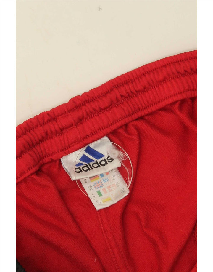 Adidas Hombre Pantalones De Chándal Gráficos Poliéster Color Block Rojo Medio