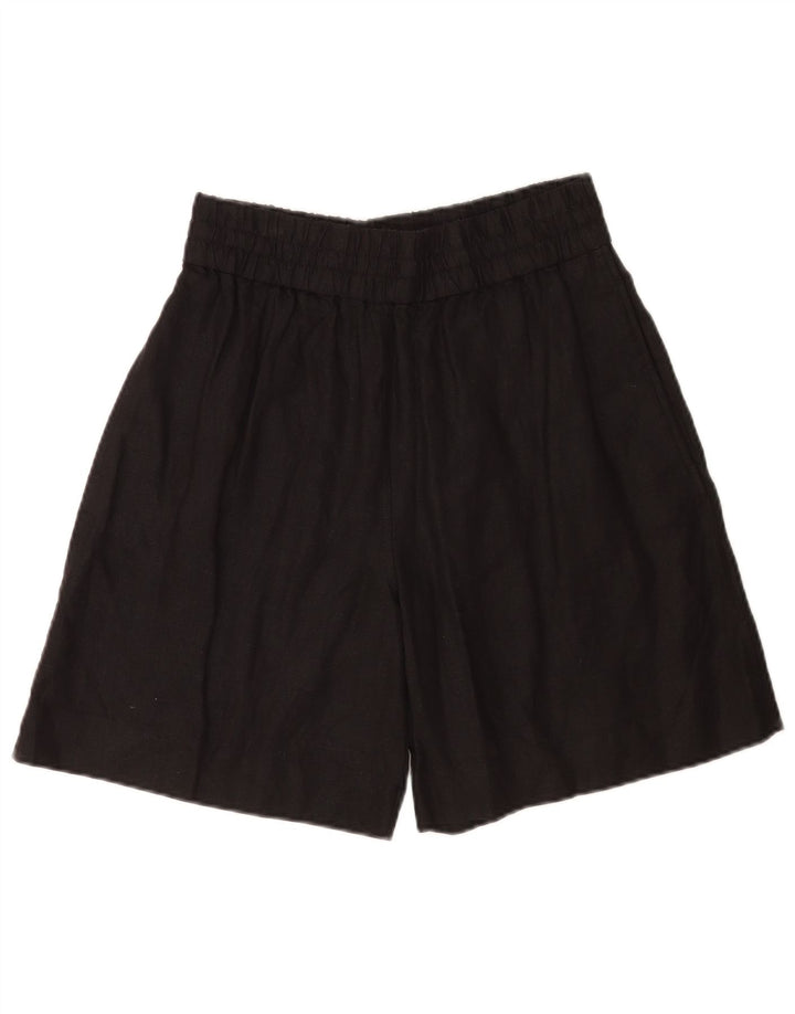 Cos Pantalones cortos casuales para mujer medianos W28 lino negro