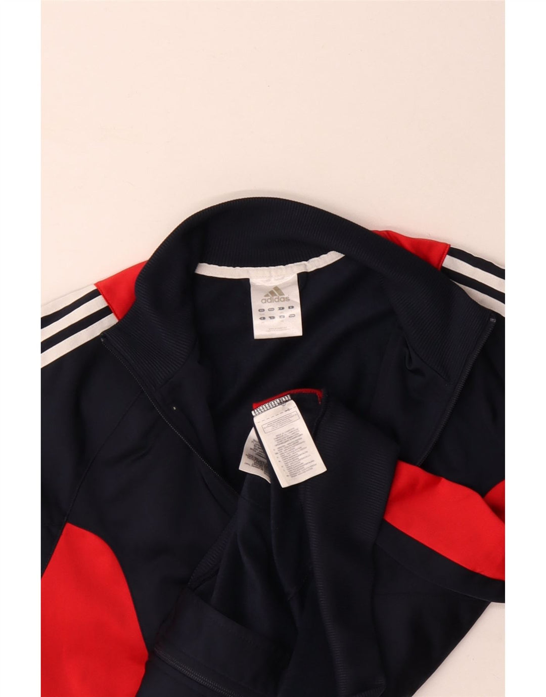 Adidas - Chaqueta de chándal para hombre, talla 42/44, poliéster, color azul marino