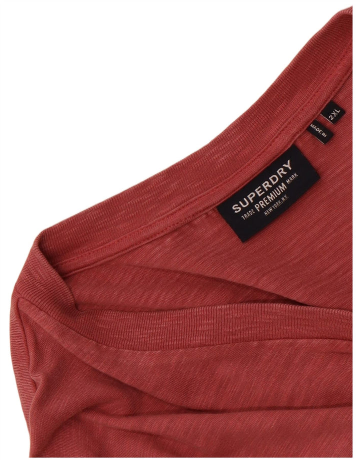 Camiseta Superdry Hombre Top 2XL Rojo