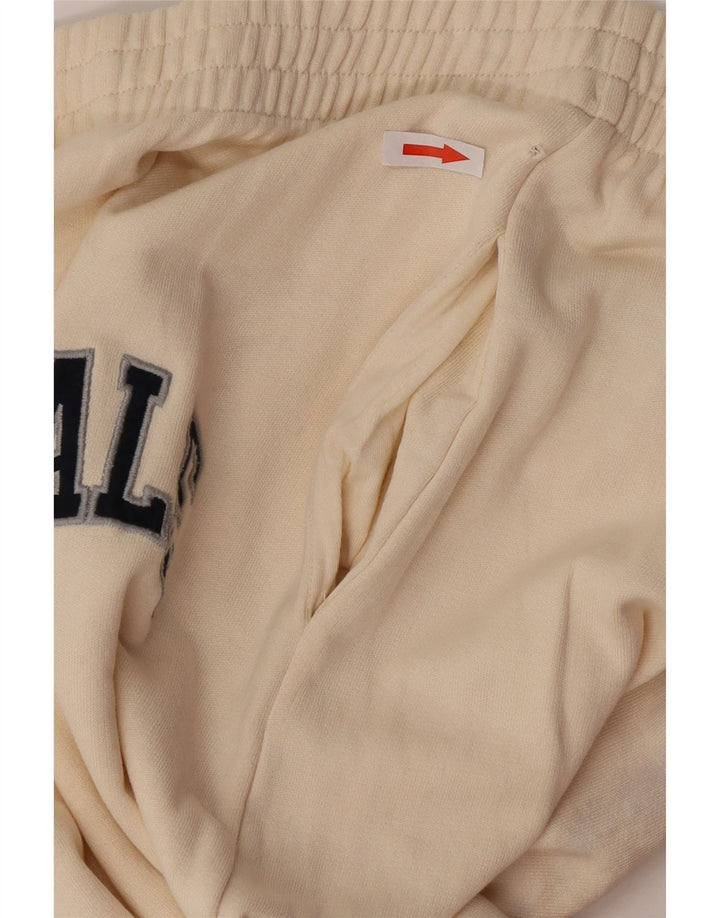 Zara Mujer Pantalones De Chándal Joggers UK 12 Medium Off White