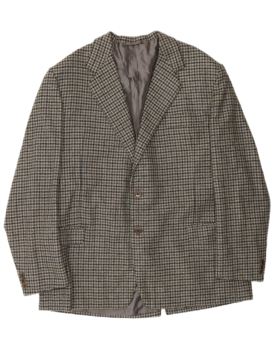 Ermenegildo Zegna Chaqueta tipo blazer de 2 botones para hombre UK 40 Gris medio Pata de gallo