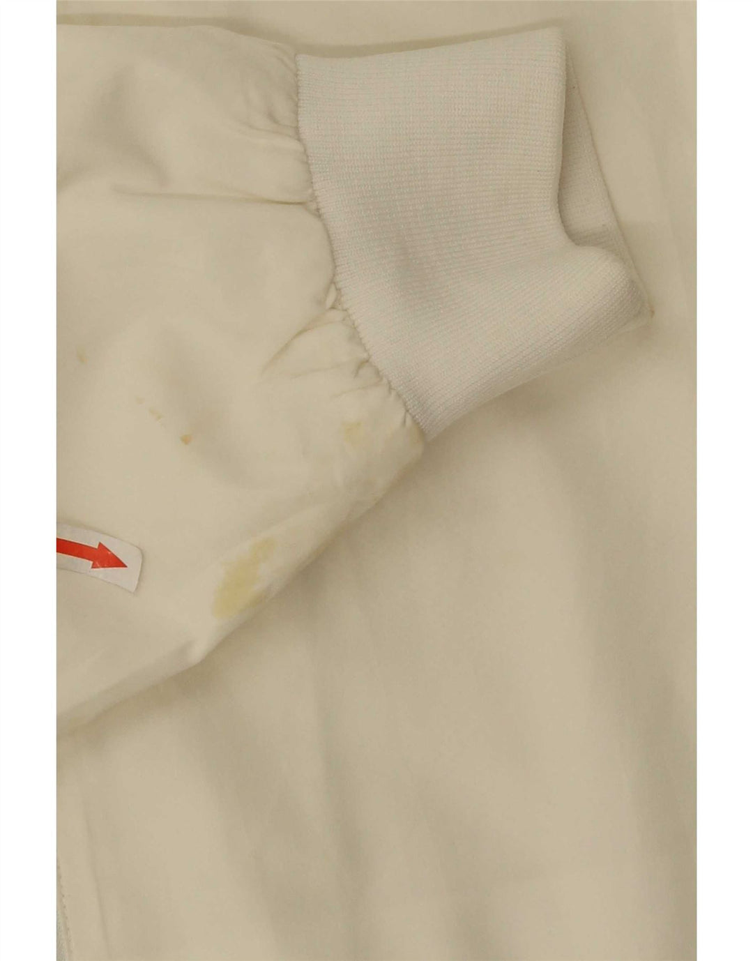 Reebok - Chaqueta de chándal para hombre, talla pequeña, color blanco, poliéster