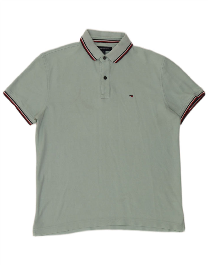 Tommy Hilfiger Polo Regular Fit De Algodón Turquesa Medio Hombre