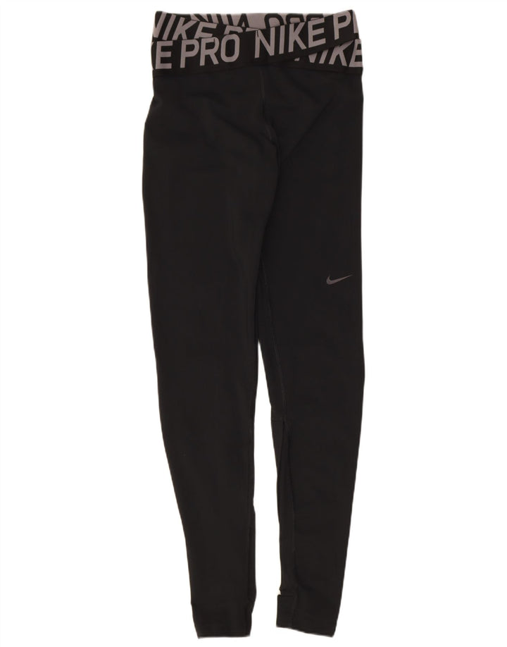 Nike Leggings Dri Fit Graphic para mujer UK 8 Small Poliéster negro
