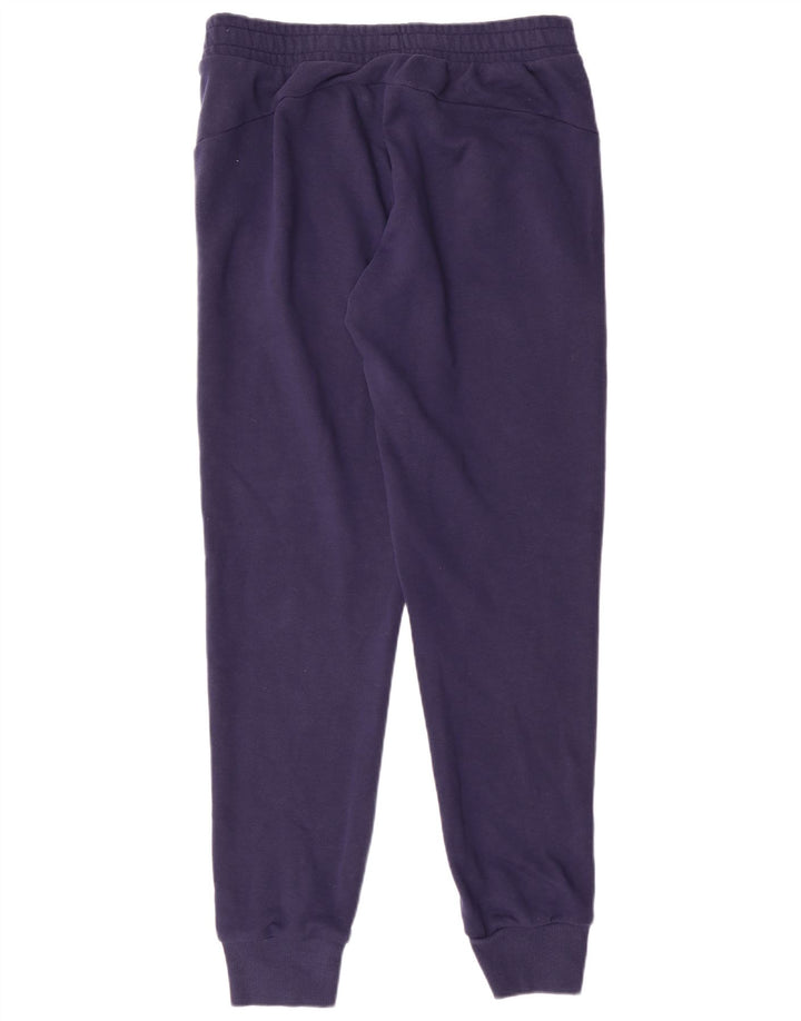 PUMA Pantalones de chándal para mujer Joggers UK 14 Medium Azul marino Algodón