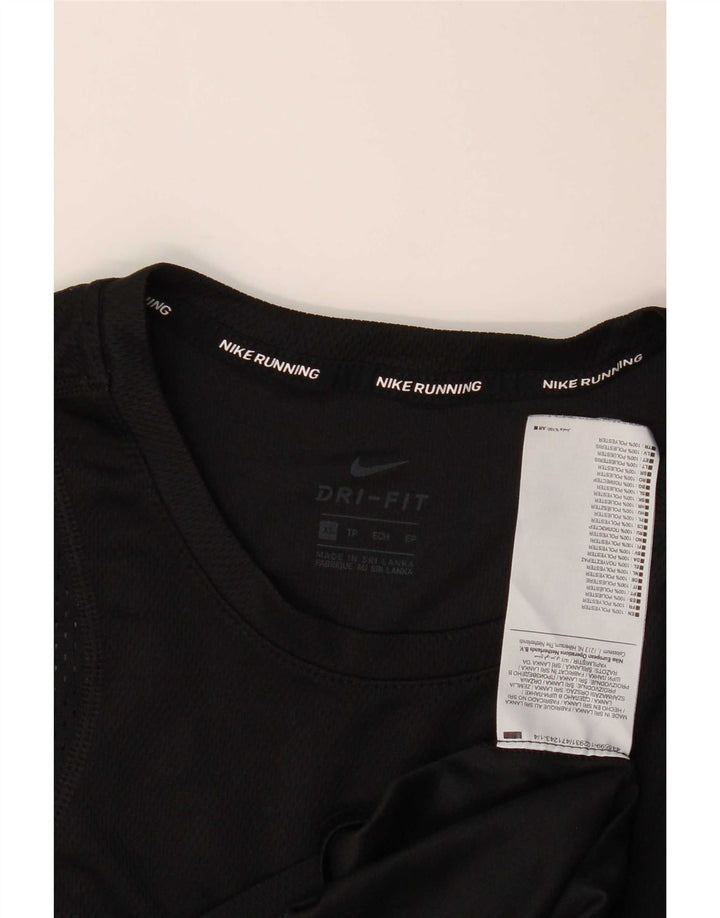 Camiseta Nike Dri Fit para hombre Top XS Poliéster negro