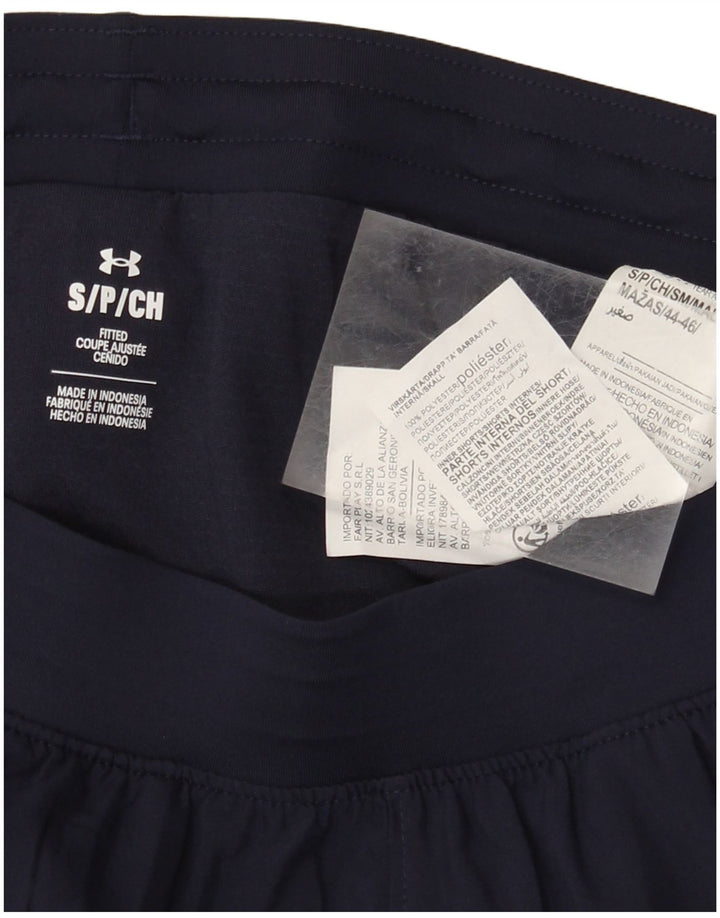 Under Armour Pantalones cortos deportivos para mujer UK 10 Small Poliéster azul marino