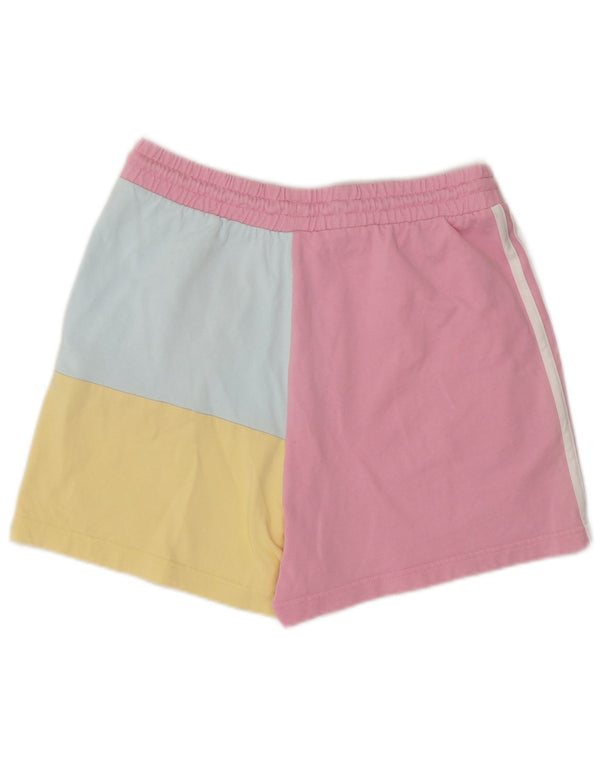 Adidas Pantalones cortos deportivos para mujer UK 8/10 Small Multicolor Colourblock Algodón