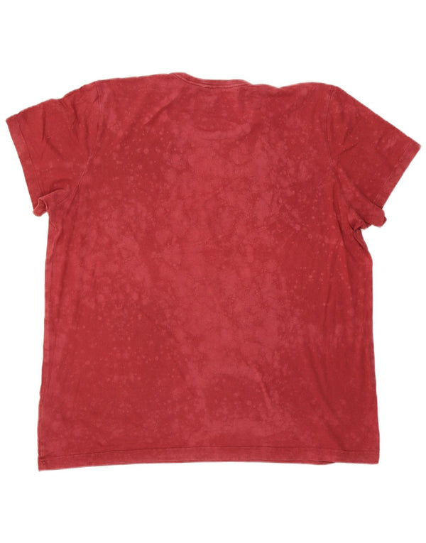 Adidas Camiseta gráfica para hombre Top 2XL Algodón rojo