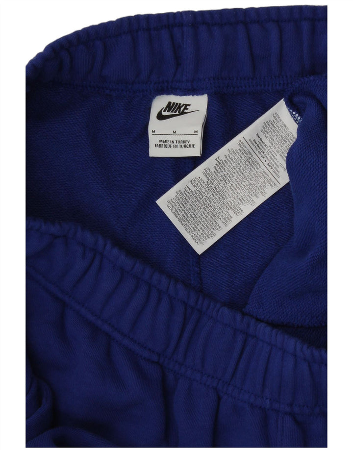 Pantalones cortos deportivos con estampado gráfico de algodón azul medio para hombre Nike