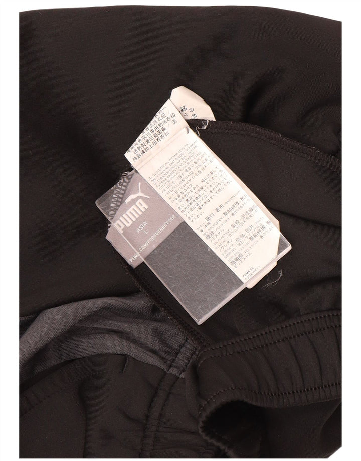 Puma Pantalones De Chándal Para Hombre Grande Negro Geométrico Poliéster