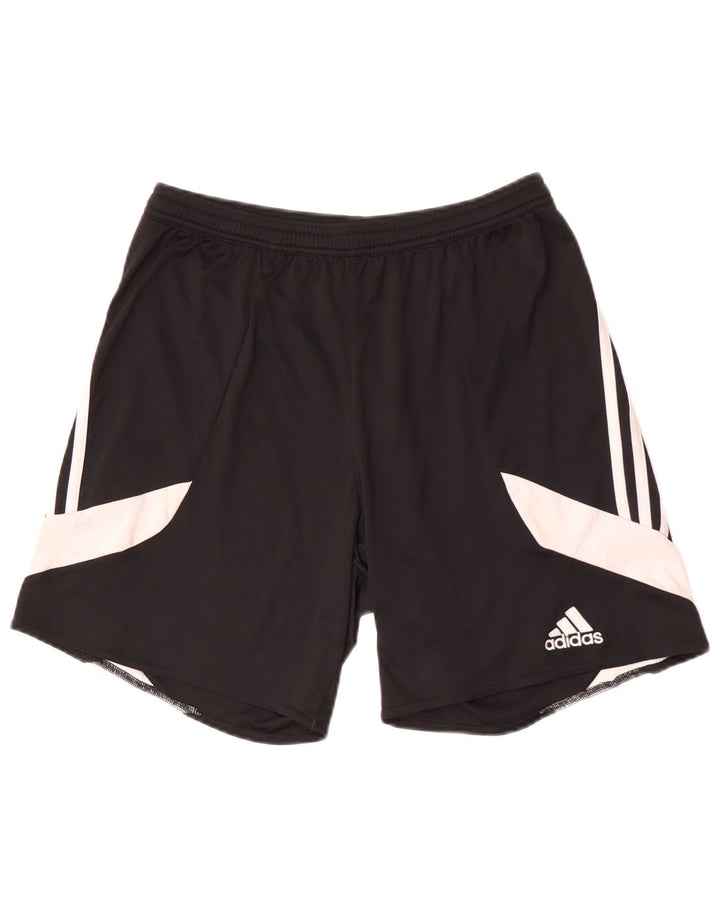 Adidas Mens Climalite Sport Shorts Medio Negro Colorblock Poliéster