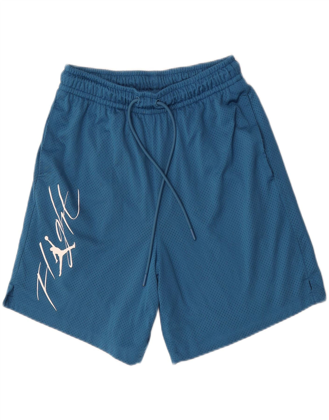 Jordan - Pantalones cortos deportivos con gráficos para hombre, poliéster azul pequeño
