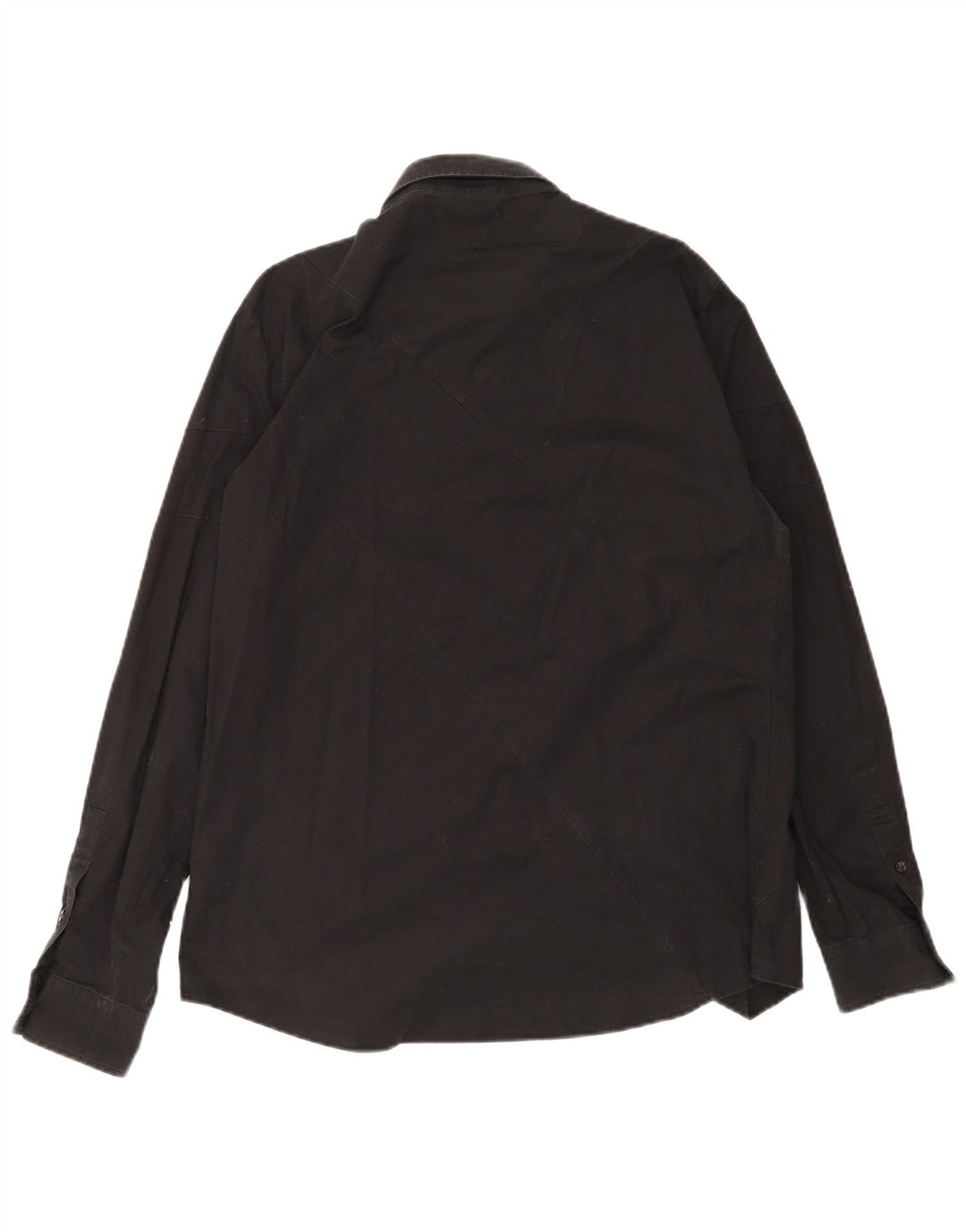 Iceberg Camisa Slim Fit Hombre XL Algodón Negro