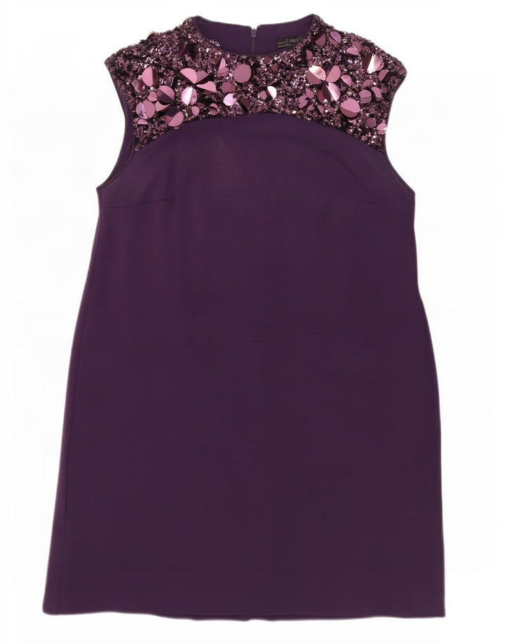 Coast Vestido Básico Sin Mangas para Mujer UK 42 Viscosa Púrpura Mediana