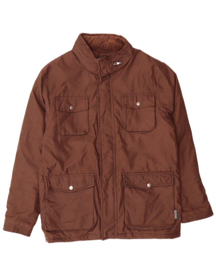 Chaqueta cortavientos para hombre Pierre Cardin IT 48 Poliéster marrón medio