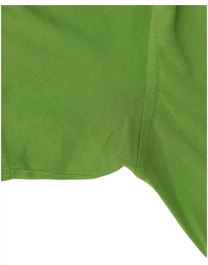 ADIDAS Camiseta gráfica Climalite para hombre Top Algodón verde medio