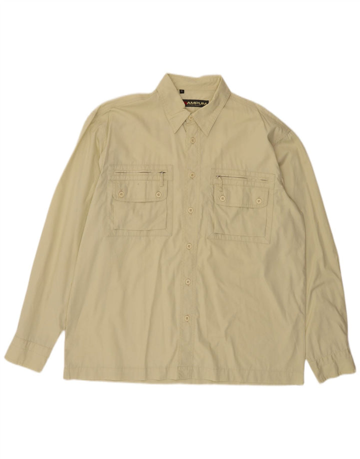 Camisa Hombre Wampum XL Algodón Beige