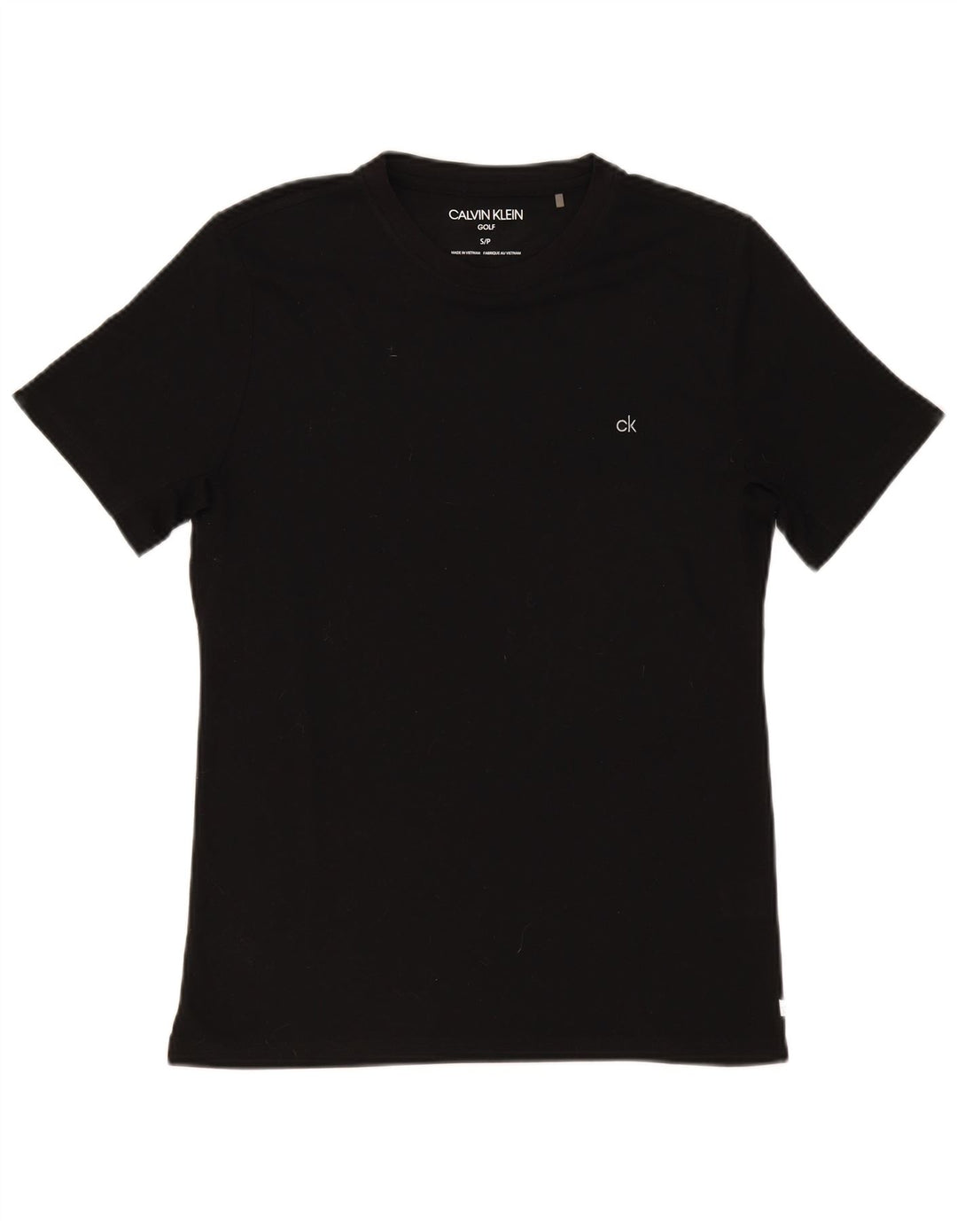 CALVIN KLEIN Camiseta de golf para hombre Top Small Negro Poliéster