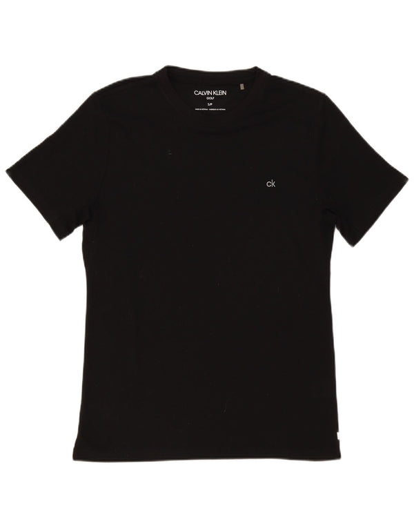 CALVIN KLEIN Camiseta de golf para hombre Top Small Negro Poliéster