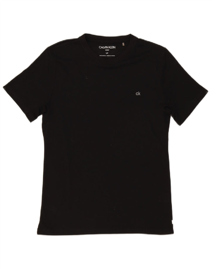 CALVIN KLEIN Camiseta de golf para hombre Top Small Negro Poliéster
