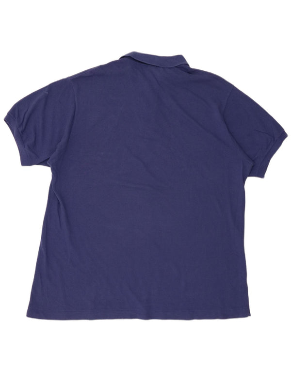 Polo Lacoste para hombre talla 7 2XL algodón azul