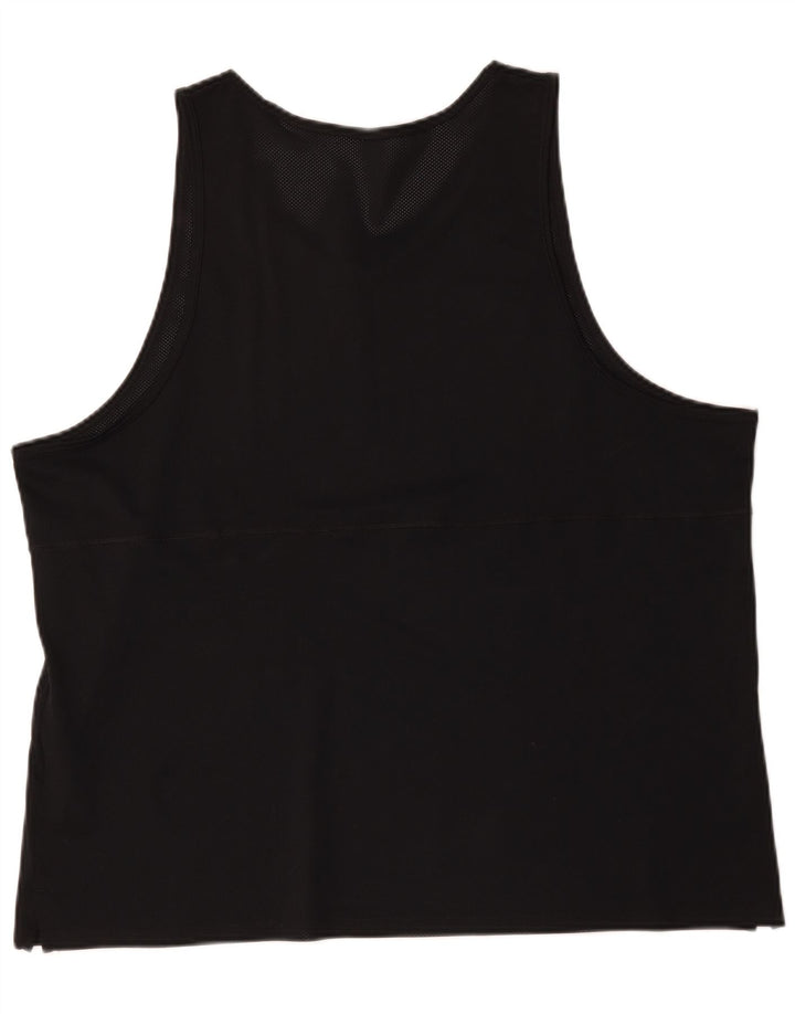 Nike Mens Dri Fit Chaleco Top 2XL Poliéster negro