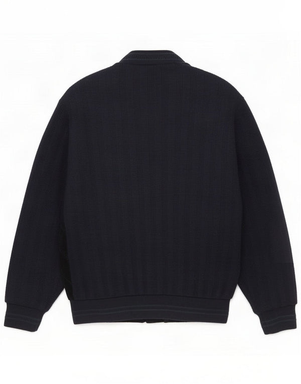 WESTBURY Mens By C&A Cardigan Sweater Pequeño Azul Marino Colorblock Clásico