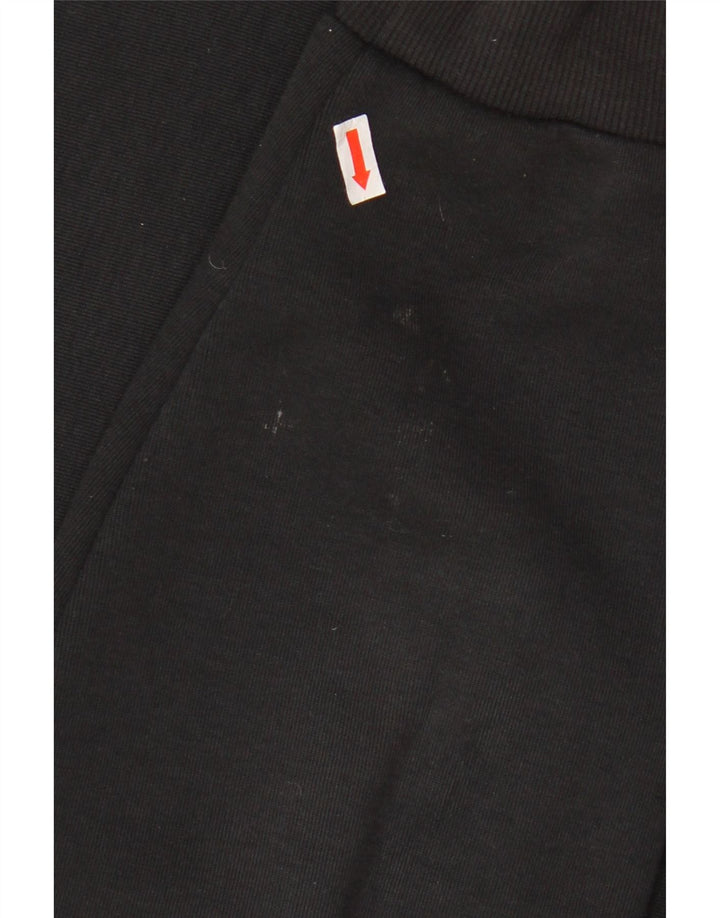 ADIDAS Hombre Sudadera Gráfica Jumper Grande Algodón Negro